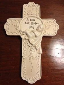 Tomaso Crosses of Distinction "Bless This Baby Boy" - Picture 1 of 5