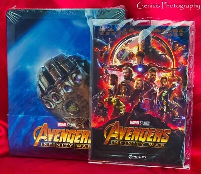 Avengers Infinity War 3D & 2D Blu-Ray Steelbook Region A,B,C.  * Art Cards* - Image 1 of 2