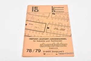 abersfelder electronics catalog 78/79 - IED - price list - vintage - good condition - Picture 1 of 5