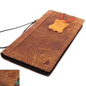 Funda Cuero Real Genuino para LG G6 Libro Cartera Correa Retro Lujo Soporte - Imagen 1 de 8