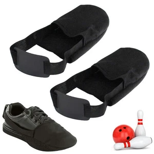 1 par de fundas ajustables para zapatos de boliche deslizantes de algodón cubierta para zapatos de boliche negra - Imagen 1 de 9