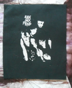 ALIEN SEX FIEND DIY PATCH /new wave/gothic/goth/horror punk/Batcave/Bauhaus/Cure - Imagen 1 de 1