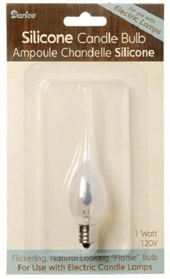 Single Replacement Bulb- Silicone Covered Glass Bulb -Orange Flicker-6201-16 - Image 1 of 1