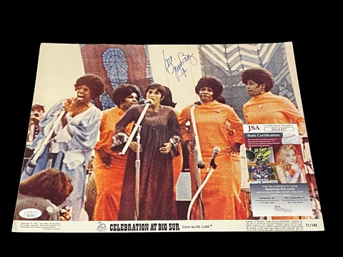 Joan Baez Celebration at Big Sur Signed Autograph 11x14 Lobby Card Photo JSA Cover