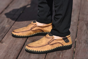 Plus size Leather Men Casual Shoes Loafers Moccasins Breathable Driving Shoes