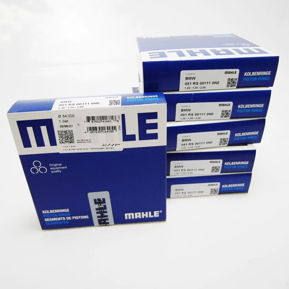 BMW M135I M235I M2 N55B30A PISTON RING SET MAHLE STD X 6 - Image 1 of 1