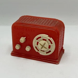 Hucha Radio Ideal Vintage EE. UU. Plástico Rojo - Imagen 1 de 13
