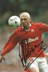 MIDDLESBROUGH & ITALY: FABRIZIO RAVANELLI SIGNED 6x4 ACTION PHOTO+COA - Picture 1 of 1