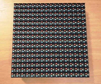 P10 RGB Triled Full Color Display Module16x16 pixels Outdoor Waterproof P1/4scan - Image 1 of 4