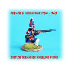 AW Minis French Indian War 28mm British Grenadiers Kneeling Firing New