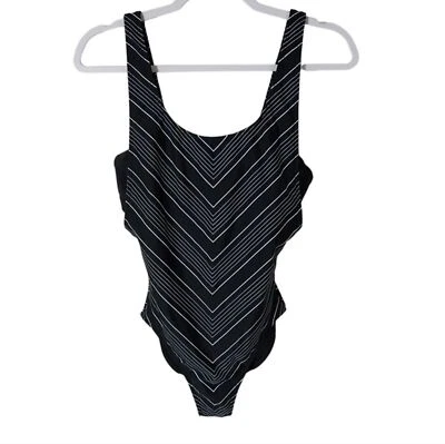 Traje de baño Athleta Diamond Point traje de baño 2 piezas con aros negro talla 32D/DD Foto 1 de 4