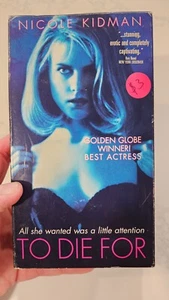 To Die For VHS Columbia Pictures Ex Rental Blockbuster Nicole Kidman UNTESTED - Imagen 1 de 9