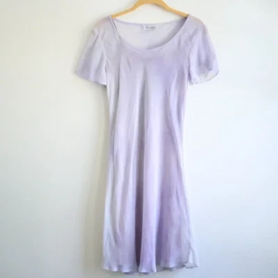 Vestido vintage Tessuto púrpura doble capa para mujer pequeño Foto 1 de 4
