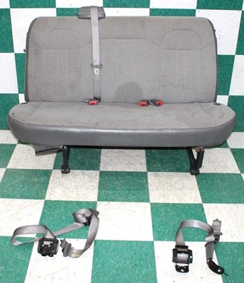 19' EXPRESS Van *STAINS* Gray Cloth Rear 2nd Second Row Bench Seat Belts Set - Image 1 of 4