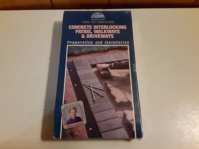 Hometime How To Video Guide VHS Concrete Interlocking Patios New Sealed - Image 1 of 2