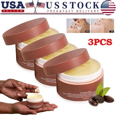 3X King Body Butter, Crema Hidratante Corporal Colonia Orgánica Coronada para Hombres Nueva Foto 1 de 4
