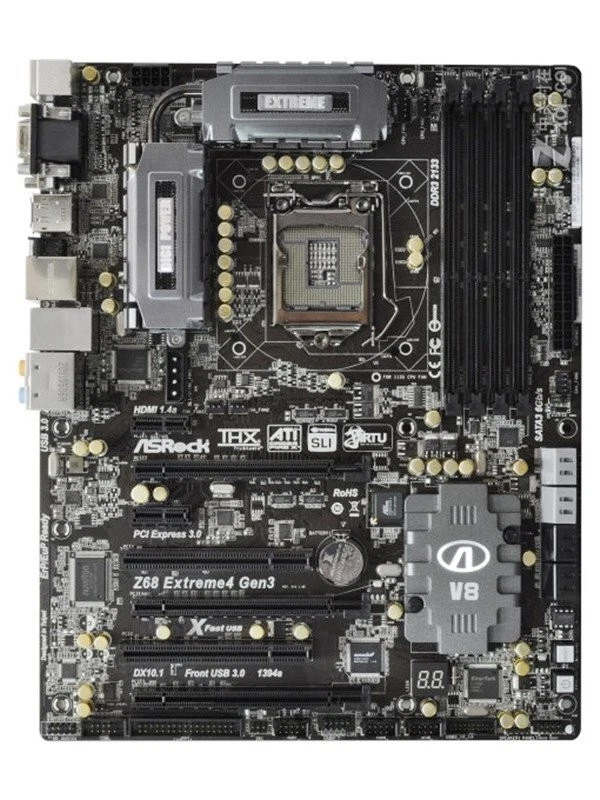 Carte mère ASRock Z68-Extreme4 Gen3 LGA 1155 Intel Z68 ATX d'occasion - Photo 1/1