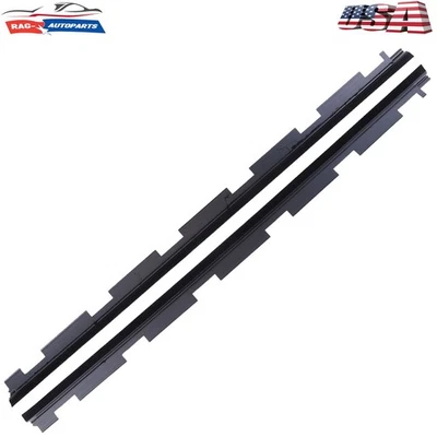 Juego de pares de sellos de barrido de ventana delantera exterior para camioneta Chevy GMC Foto 1 de 4