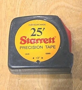 Cinta métrica Starrett vintage 25’ cinta de precisión 3/4” hoja ancha hecha en Estados Unidos - Imagen 1 de 8