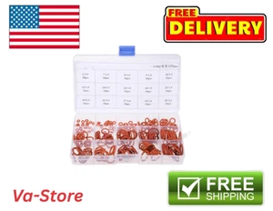 225tlg Silikon Gummi O-Ring Sortiment Set Metrisch VMQ Dichtung Dichtungssatz Rot - Bild 1 von 1