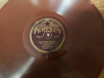 Mid 20s Reddish Brown PERFECT Jazz 78/CLIFF EDWARDS..Ukelele Ike..Vocals w. Uke - Image 1 of 4