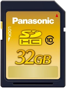 Panasonic 32GB SDHC memory card CLASS10 RP-SDWA32GJK Impact resistance Japan - Picture 1 of 2