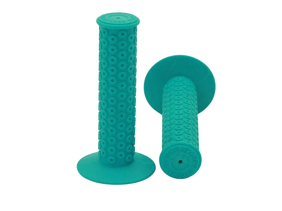 Redline By Kastan BMX Grips - Kiwi Green - Sold In Pairs Old School BMX Style - Image 1 of 1