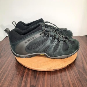 Merrell Chameleon 8 Hombres 14 Zapatos Negros Elastizados Tácticos Senderismo Tenis NUEVO - Imagen 1 de 10