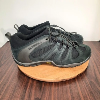Merrell Chameleon 8 Hombres 14 Zapatos Negros Elastizados Tácticos Senderismo Tenis NUEVO Foto 1 de 4