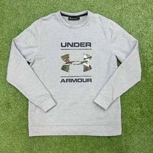 Under Armour Men’s Camo Fill Logo Hunting Graphic Crewneck Sweatshirt Size Large - Picture 1 of 5