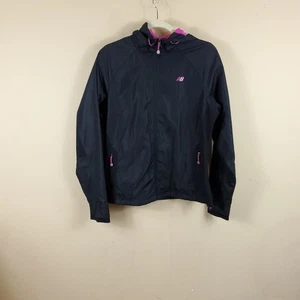 New Balance Full Zip Back Running Jacket with Hood Size S - Picture 1 of 12