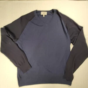 Jack Spade Cotton Cashmere Two Tone V -Neck Sweater Size XL Men's READ - Picture 1 of 8