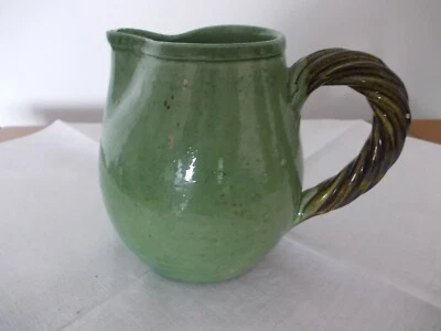  VALLAURIS  POT A LAIT VERT SIGNE  Blaise RUBINO  collection XXe - Photo 1/4
