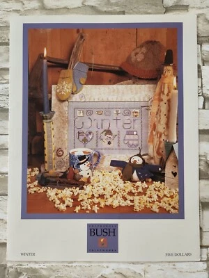 Shepherd's Bush Winter  Cross Stitch Chart Snowman Mitten - Image 1 of 4