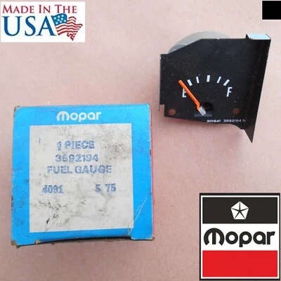 MOPAR NOS medidor de combustible 3592194 1972-76 Dodge Dart Plymouth Valiant hecho en EE. UU. Foto 1 de 4