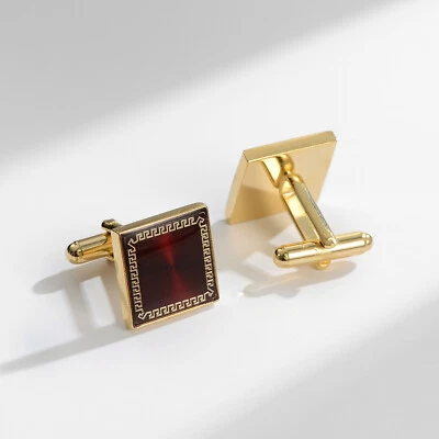 Cufflinks Lot For Men Enamel Fashion Jewelry Vintage Cufflinks Dress Shirts Suit - Image 1 of 4