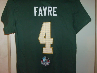 Camiseta para mujer NFL Green Bay Packers Brett Favre #4 Salón de la Fama tallas nueva con etiquetas  Foto 1 de 4