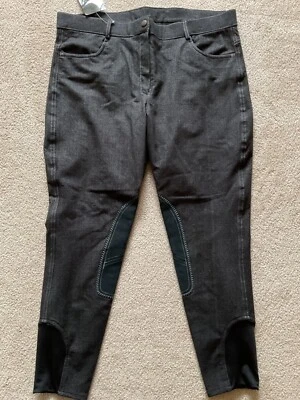 Pantalón de montar Ovation Damas 36 Regular SoftFlex Clásico KP Negro NUEVO Foto 1 de 4