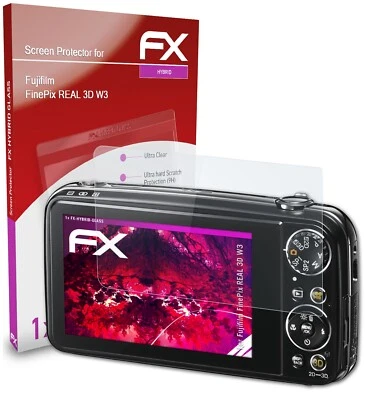 atFoliX Verre film protecteur pour Fujifilm FinePix REAL 3D W3 9H Hybride-Verre