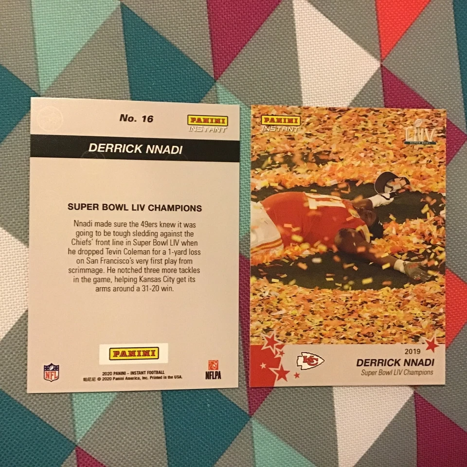 Derrick NNADI #16 - 2020 Panini Instant Chiefs Super Bowl LIV Champions 2019 - Image 1 of 1