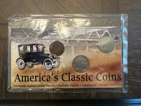 First Commemorative Mint  AMERICAS CLASSIC COINS, IND PENNY NICKEL V NICKEL Cover