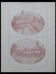 SCHOOL IN MARLY LE ROI - 1924 - ARCHITECTURE BOARDS - MUILLE VILLETTE - Picture 1 of 2