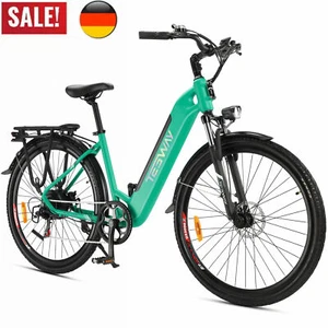 27.5" Damen E-Bike Elektrofahrrad E-Mountainbike E-Mtb shimano 7Speed 576Wh Grün - Bild 1 von 12