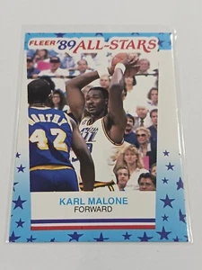 1989-90 Fleer Karl Malone All-Stars Sticker #1 Utah Jazz - Picture 1 of 2