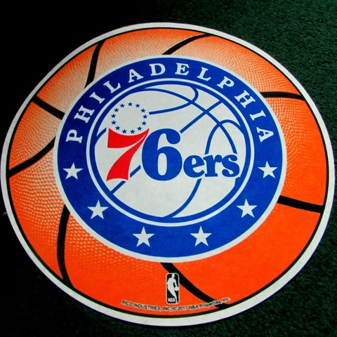Philadelphia 76ers 15 Inch Round Felt Pennant Cover