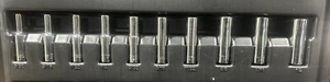 Stanley SAE Socket Set. 1/4” Deep Drive Sockets. 6 Point. 10 Pieces. (NO CASE) - Picture 1 of 4