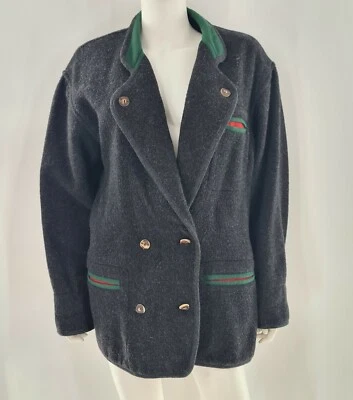 Jaqueta blazer suéter vintage Schneiders Salzburg feminina tamanho 12 mistura de lã  - Imagem 1 de 4