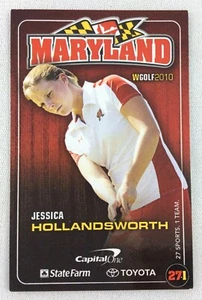 Tarjeta de calendario de bolsillo de golf Maryland Terrapins 2010 para mujer-Jessica Hollandsworth - Imagen 1 de 1