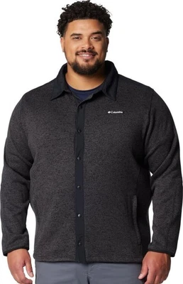 Columbia Sportswear Grey w/Black trim Sweater Weather Shirt Jacket II SZ: 5XL - Image 1 of 4