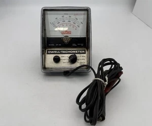 Proto Dwell Tachometer Analog Meter Model DT-40 with 2 Probe Clips Vintage RARE - Picture 1 of 2